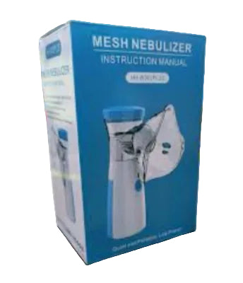 Mesh Nebulizer Instruction Manual inside the packaging.